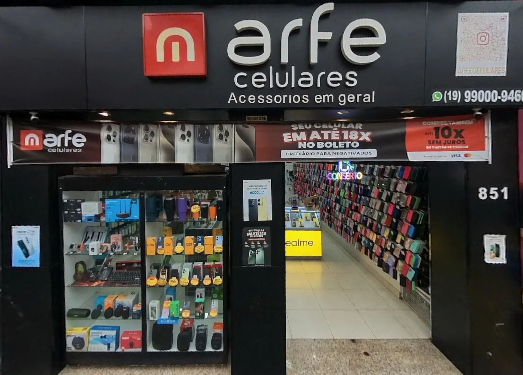 Fachada da Arfe Celulares